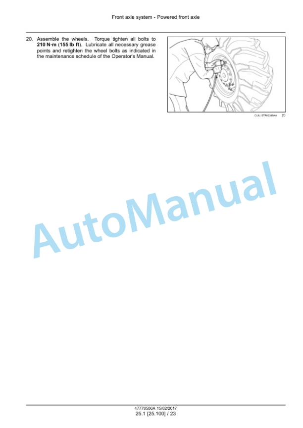 Alternative view of New Holland T7.175, T7.190, T7.195, T7.205 Tractor Service Manual 47770506A