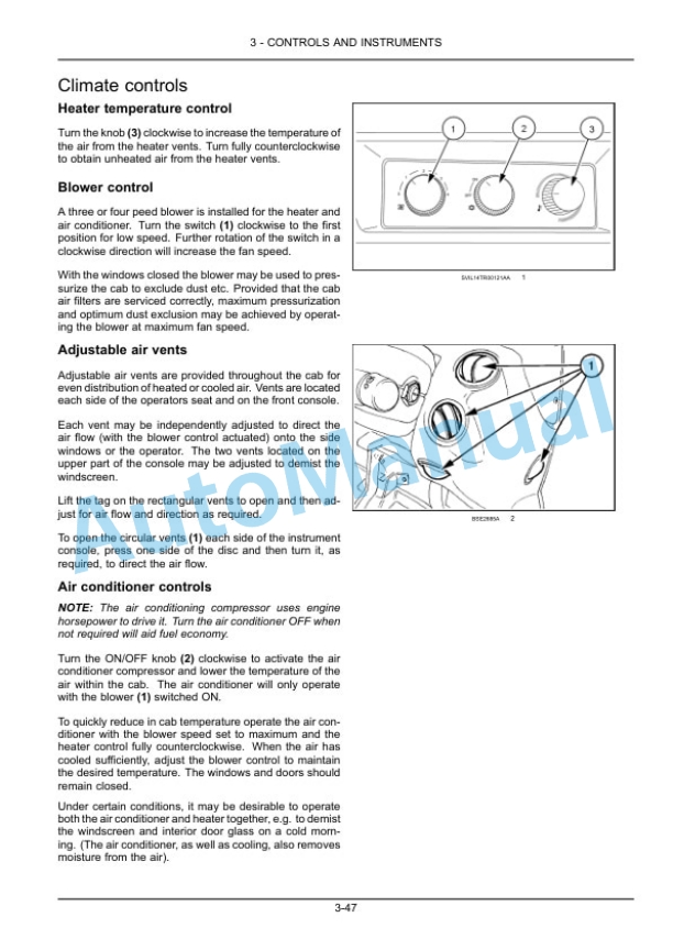 Alternative view of New Holland T7.175, T7.190, T7.210 Stage IV Sidewinder II Tractor Operation and Maintenance Manual 47948841
