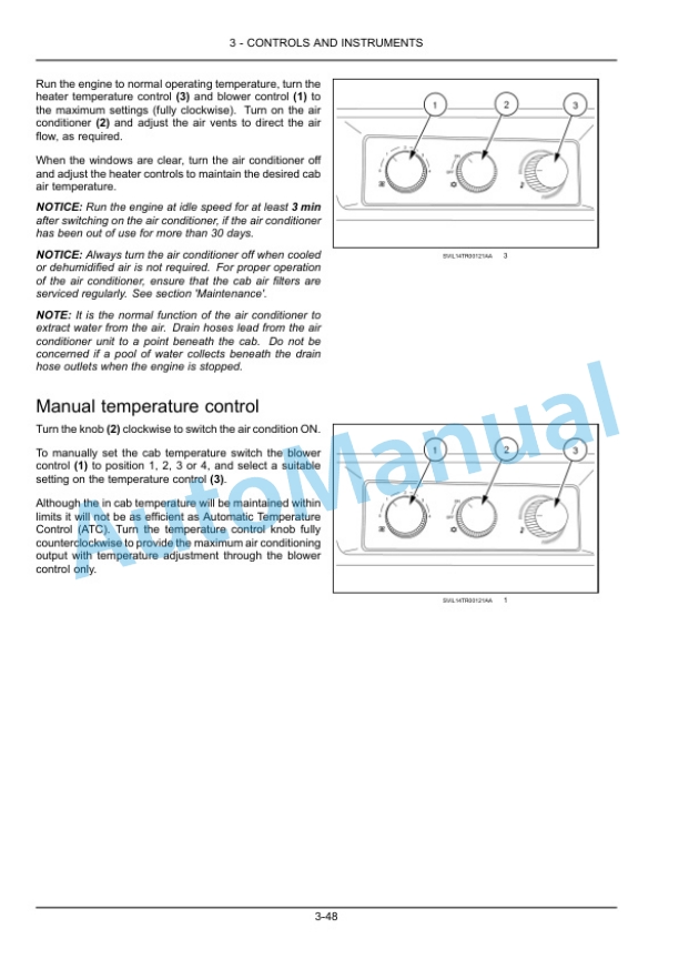 Alternative view of New Holland T7.175, T7.190, T7.210, T7.225 Auto Command Tier 4B Final Sidewinder II Tractor Operation and Maintenance Manual 47948840