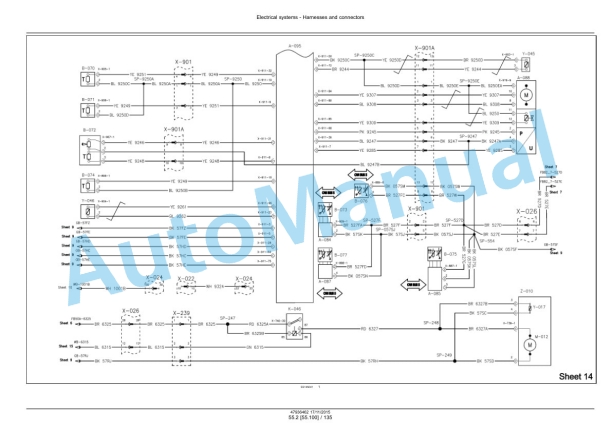 New Holland T7.175, T7.190, T7.210, T7.225 Auto Command Tier 4B Final Tractor Service Manual 47969478-4