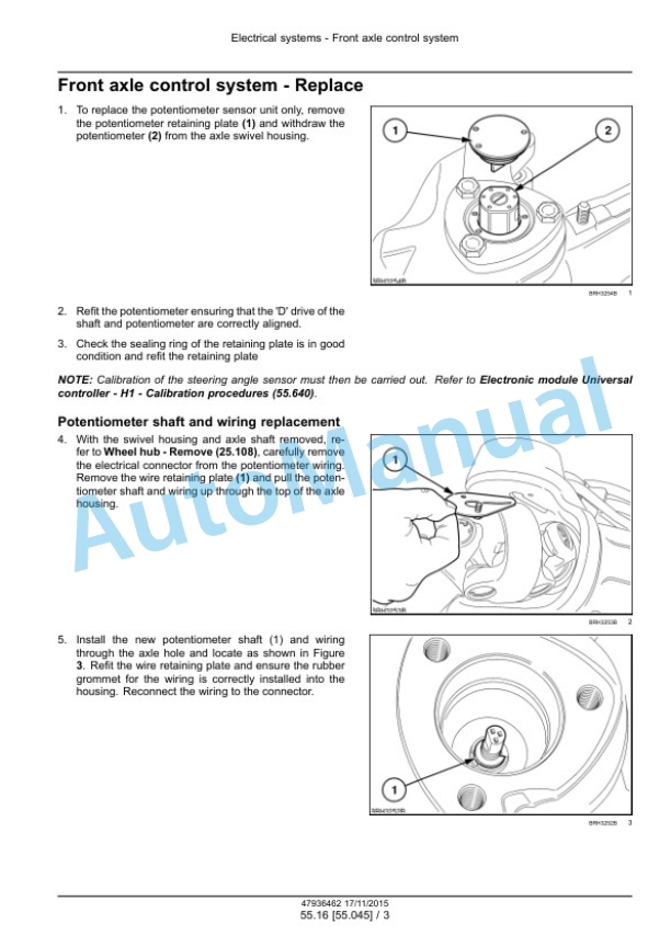 Alternative view of New Holland T7.175, T7.190, T7.210, T7.225 Auto Command Tier 4B Final Tractor Service Manual 47969485