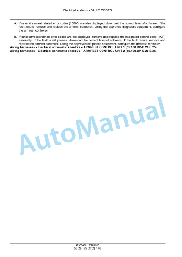 New Holland T7.175, T7.190, T7.210, T7.225 Auto Command Tier 4B Final Tractor Service Manual 47969486-2