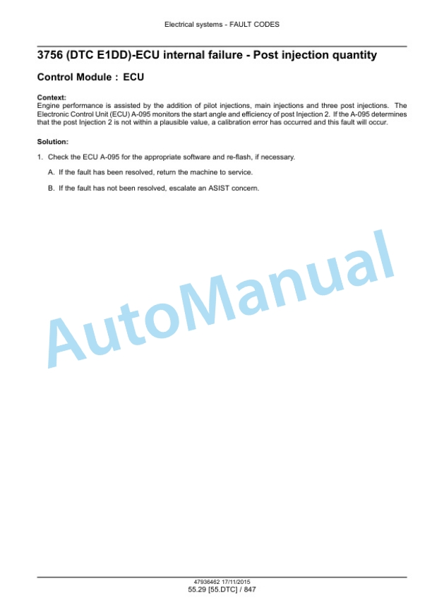 New Holland T7.175, T7.190, T7.210, T7.225 Auto Command Tier 4B Final Tractor Service Manual 47969488-2