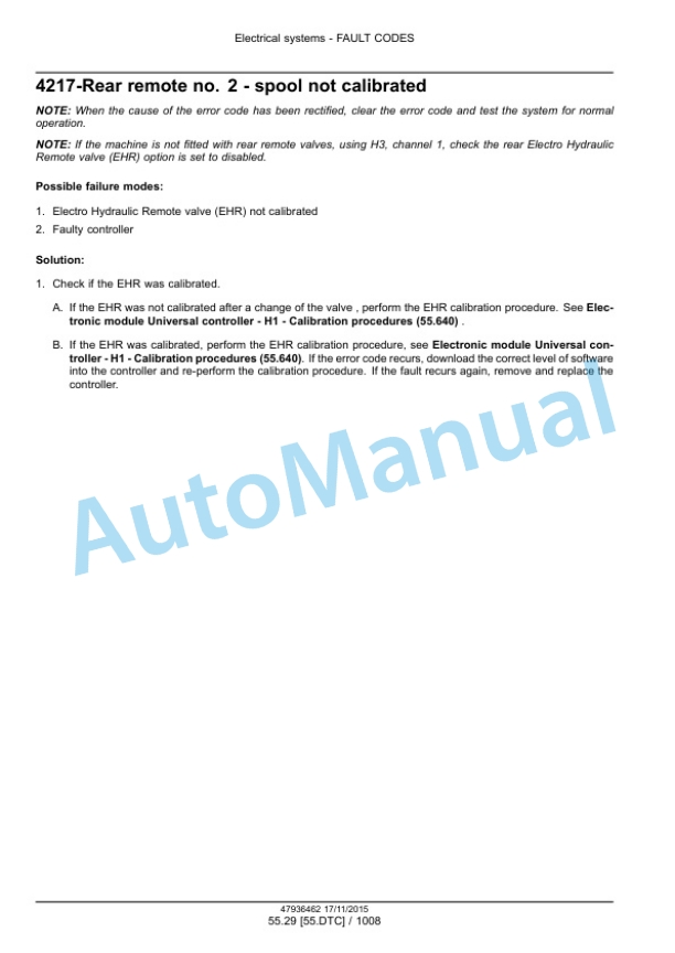 New Holland T7.175, T7.190, T7.210, T7.225 Auto Command Tier 4B Final Tractor Service Manual 47969488-4