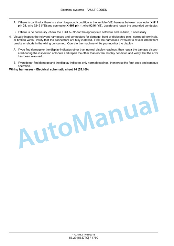 New Holland T7.175, T7.190, T7.210, T7.225 Auto Command Tier 4B Final Tractor Service Manual 47969490-4