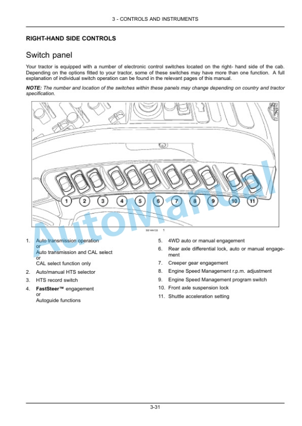 Alternative view of New Holland T7.175, T7.190, T7.210 Tier 4B Final Rage Command - Power Command Tractor Operation and Maintenance Manual 47771685