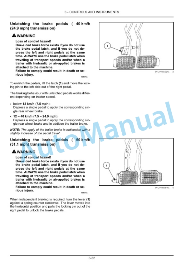 Alternative view of New Holland T7.195S, T7.215S, T7.230, T7.245, T7.260 Standard Stage V Tractor Operation and Maintenance Manual 51607489