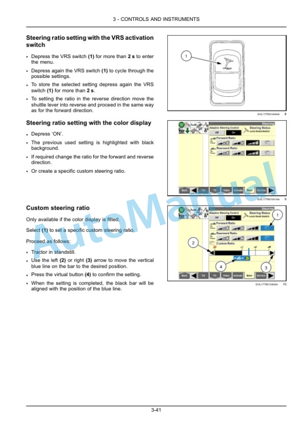Alternative view of New Holland T7.195S, T7.215S, T7.230, T7.245, T7.260 Tier 4B Final Tractor Operation and Maintenance Manual 48072398
