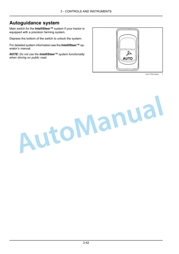 Alternative view of New Holland T7.195S, T7.215S, T7.230, T7.245, T7.260 Tier 4B Final Tractor Operation and Maintenance Manual 48072401