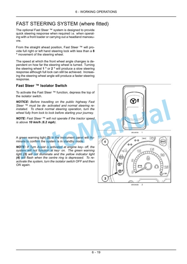 New Holland T7.220, T7.235, T7.250, T7.260 Power Command Tractor Operation and Maintenance Manual 47371836-3