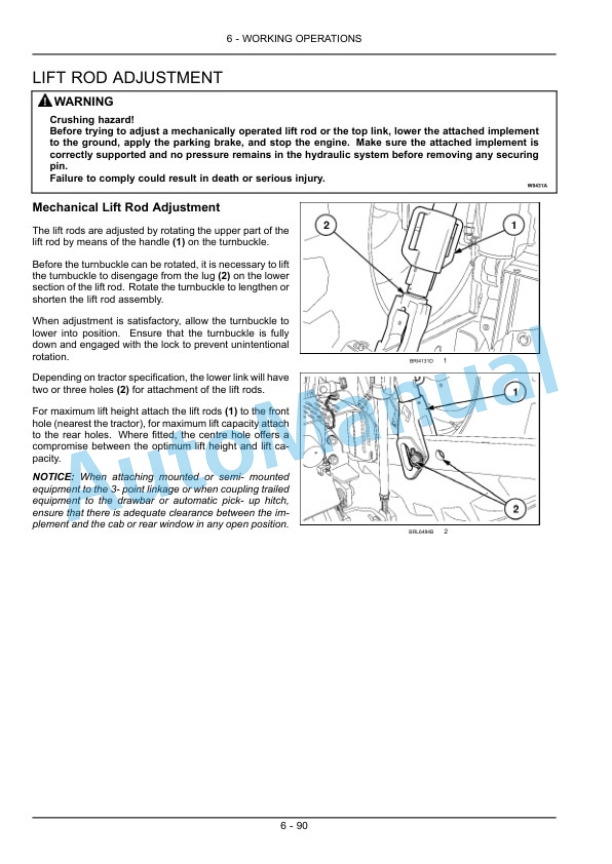 New Holland T7.220, T7.235, T7.250, T7.260 Power Command Tractor Operation and Maintenance Manual 84571681-4
