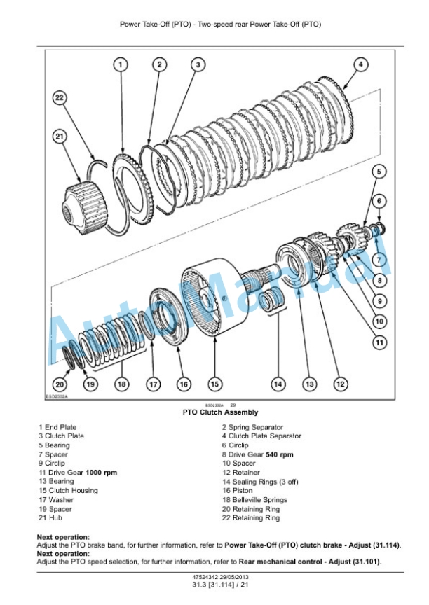 Alternative view of New Holland T7.220, T7.235, T7.250, T7.260, T7.270 Auto Command - Power Command Tractor Service Manual 47524342