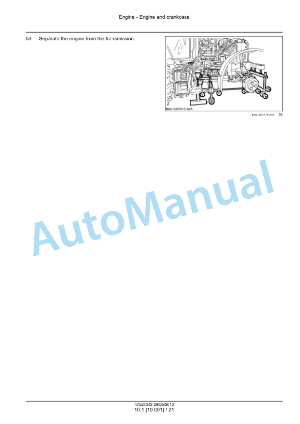 Alternative view of New Holland T7.220, T7.235, T7.250, T7.260, T7.270 Auto Command - Power Command Tractor Service Manual 47567515
