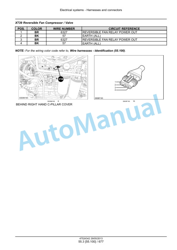 New Holland T7.220, T7.235, T7.250, T7.260, T7.270 Auto Command - Power Command Tractor Service Manual 47567524-2