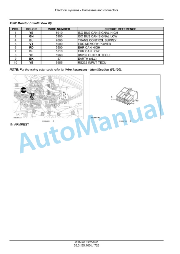 New Holland T7.220, T7.235, T7.250, T7.260, T7.270 Auto Command - Power Command Tractor Service Manual 47567524-3