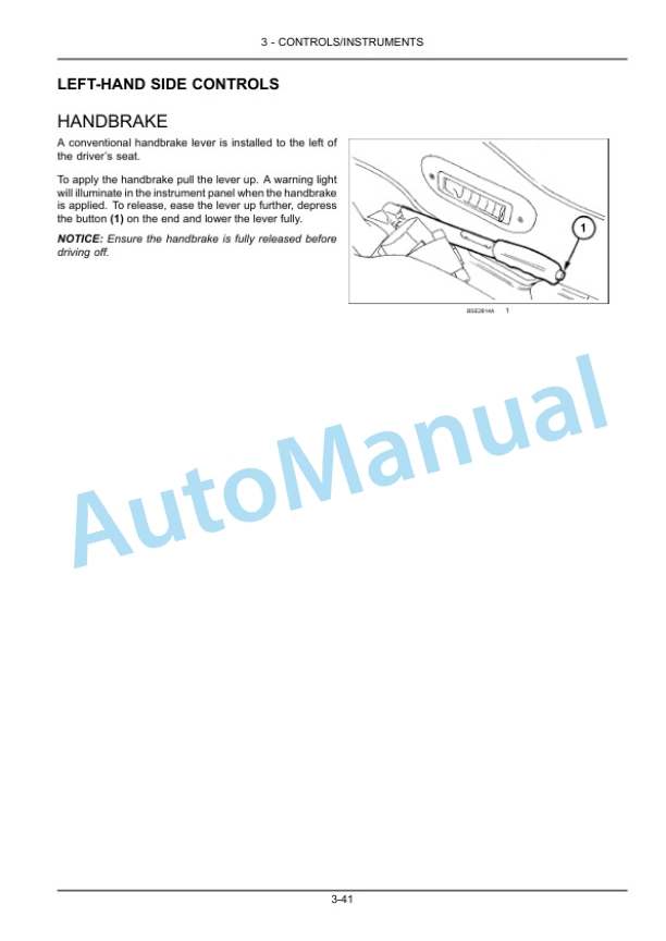 Alternative view of New Holland T7.220, T7.235, T7.250, T7.260, T7.270 Sidewinder II Auto Command - Power Command Tractor Operation and Maintenance Manual 47457099