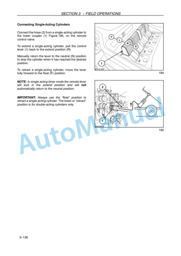 New Holland T7.220, T7.235, T7.250, T7.260, T7.270 Sidewinder II Auto Command - Power Command Tractor Operation and Maintenance Manual 84411172-4