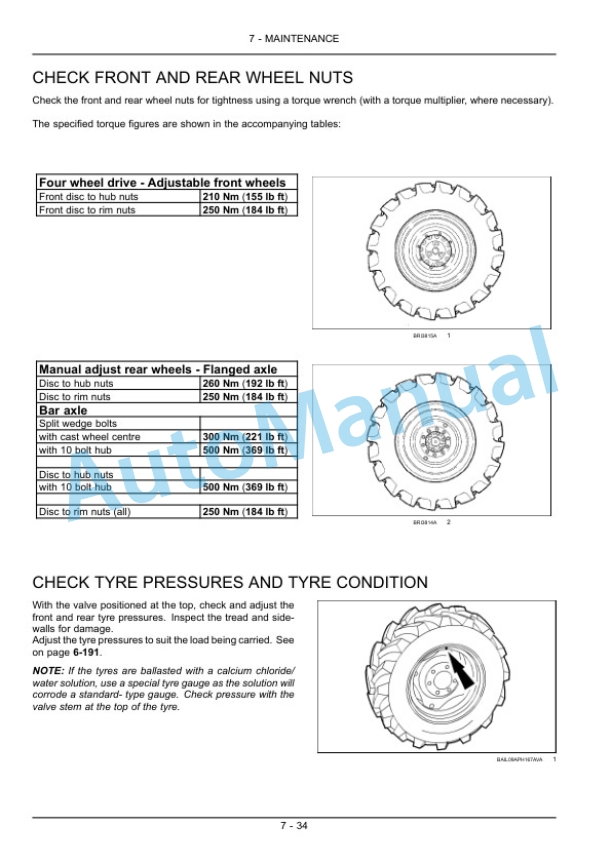 New Holland T7.220, T7.235, T7.250, T7.260, T7.270 Sidewinder II Auto Command - Power Command Tractor Operation and Maintenance Manual 84571736-5