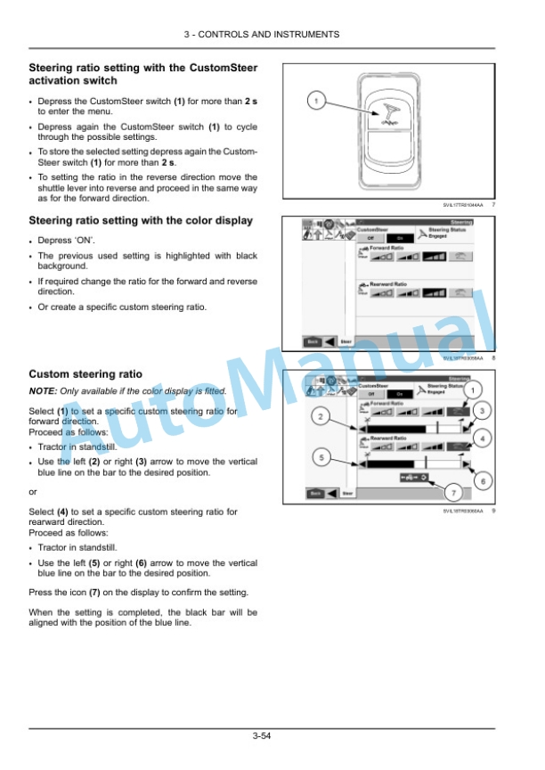 Alternative view of New Holland T7.230, T7.245, T7.260 Sidewinder II Stage V Tractor Operation and Maintenance Manual 51607645