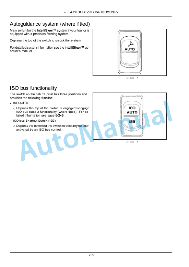 Alternative view of New Holland T7.230, T7.245, T7.260, T7.270 Auto Command Tier 4B Final Sidewinder II Tractor Operation and Maintenance Manual 47960495