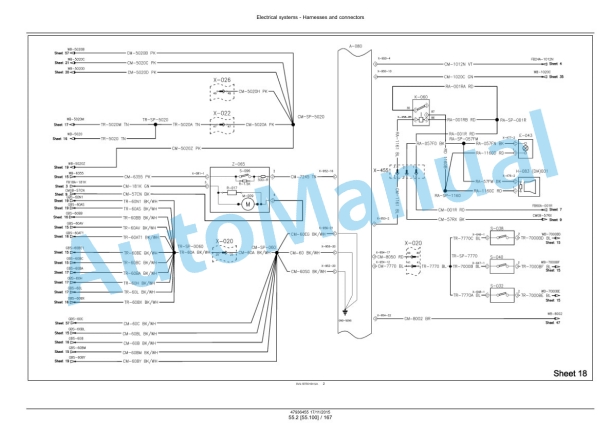 New Holland T7.230, T7.245, T7.260, T7.270 Auto Command Tier 4B Final Tractor Service Manual 47985254-5