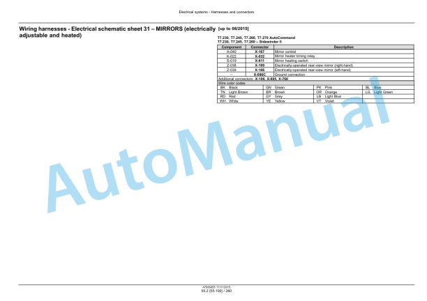 New Holland T7.230, T7.245, T7.260, T7.270 Auto Command Tier 4B Final Tractor Service Manual 47985255-2