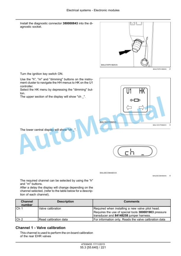 New Holland T7.230, T7.245, T7.260, T7.270 Auto Command Tier 4B Final Tractor Service Manual 47985259-4