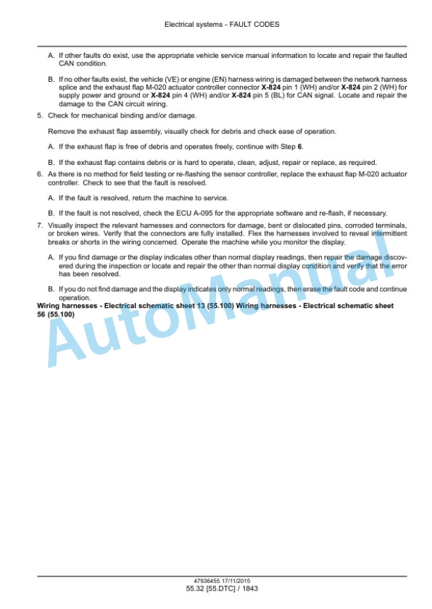 New Holland T7.230, T7.245, T7.260, T7.270 Auto Command Tier 4B Final Tractor Service Manual 47985267-2