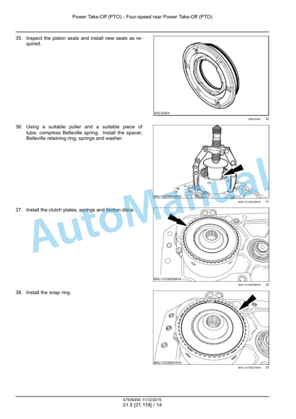 Alternative view of New Holland T7.230, T7.245, T7.260, T7.270 AutoCommand Stage IV Tractor Service Manual 47936454