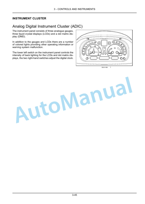 Alternative view of New Holland T7.230, T7.245, T7.260 Tier 4B Final Sidewinder II Power Command Tractor Operation and Maintenance Manual 47789216