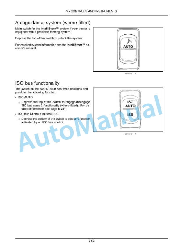 Alternative view of New Holland T7.230, T7.245, T7.260 Tier 4B Final Sidewinder II Tractor Operation and Maintenance Manual 47960464