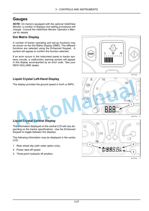 Alternative view of New Holland T7.240, T7.245, T7.260 Tractor Operation and Maintenance Manual 51515291