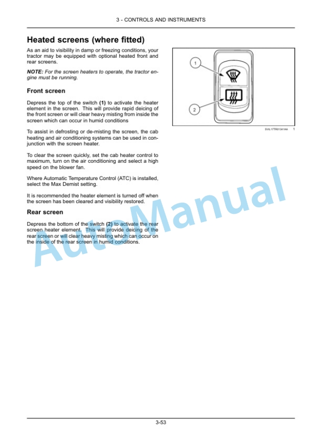 Alternative view of New Holland T7.275, T7.290, T7.315 Auto Command Tier 4B Final Tractor Operation and Maintenance Manual 51533505