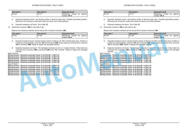 New Holland T8010, T8020, T8030, T8040, T8050 Tractor Repair Manual 87754618-3