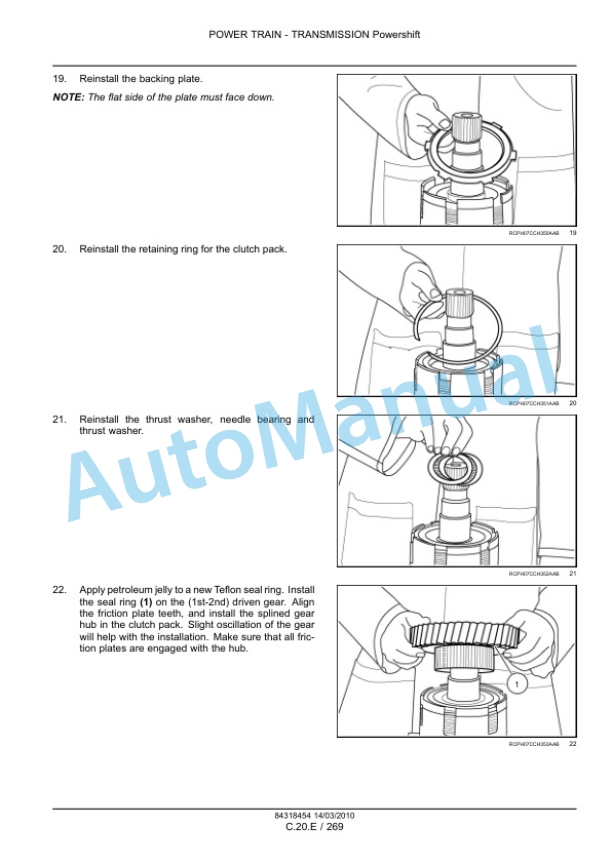 New Holland T8010, T8020, T8030, T8040, T8050 Tractor Service Manual 84318454-4