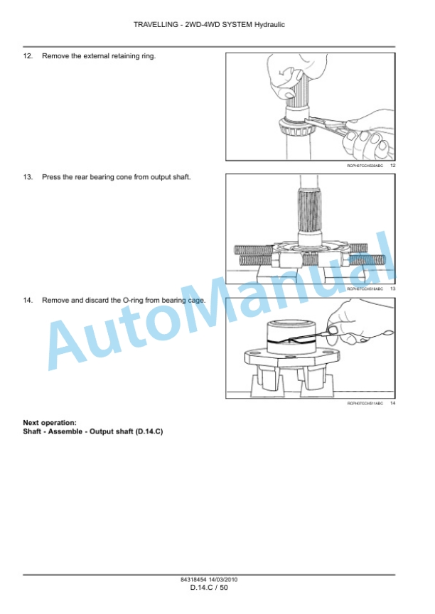 New Holland T8010, T8020, T8030, T8040, T8050 Tractor Service Manual 84318454-5