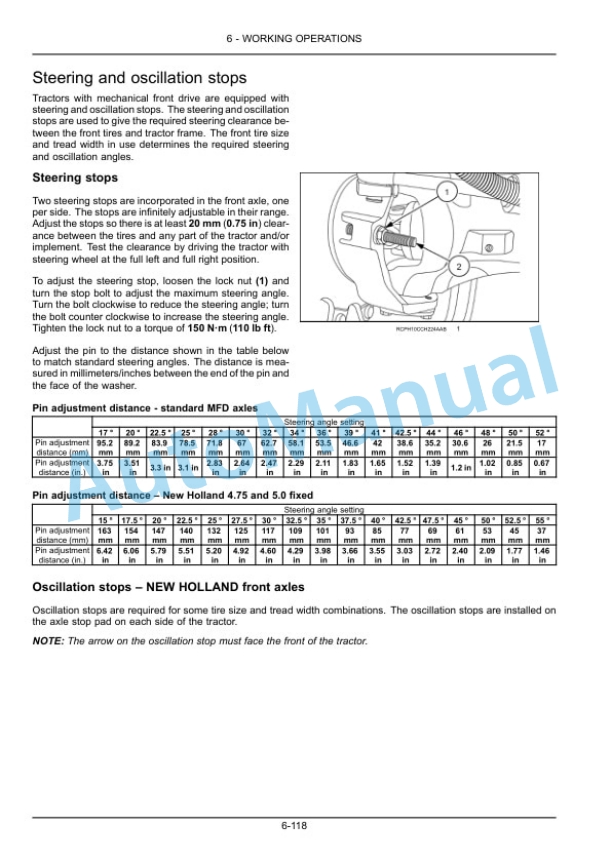 New Holland T8.270, T8.295, T8.325, T8.355, T8.385 Tractor Operation and Maintenance Manual 48050399-4