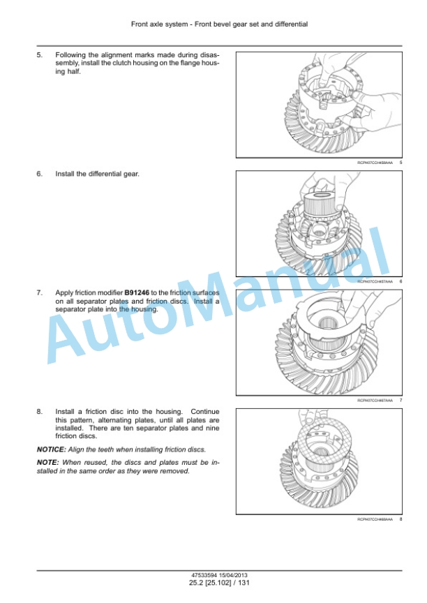 Alternative view of New Holland T8.275, T8.300, T8.330, T8.360, T8.390 Powershift Transmission PST Tractor Service Manual 47533594