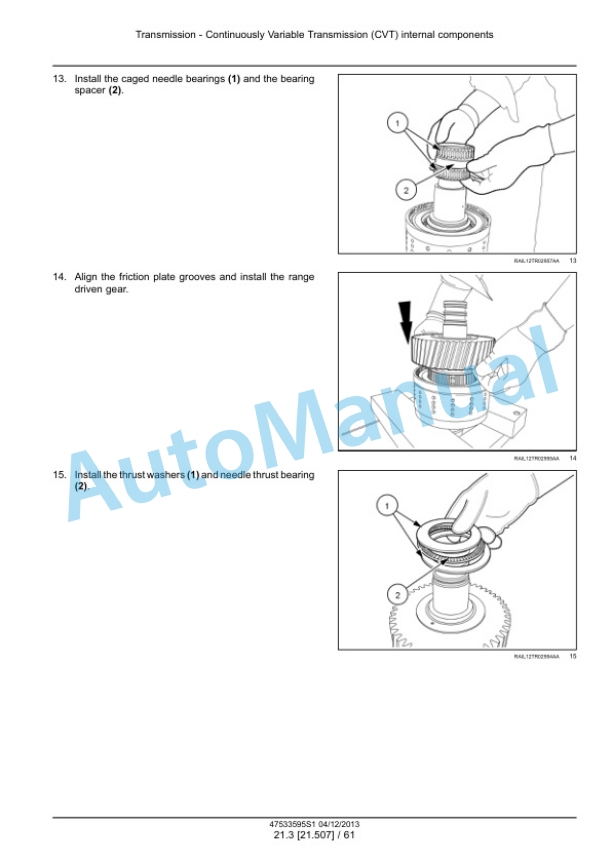 New Holland T8.275, T8.300, T8.330, T8.360, T8.390, T8.420 CVT Tractor Service Manual 47533595S1-3