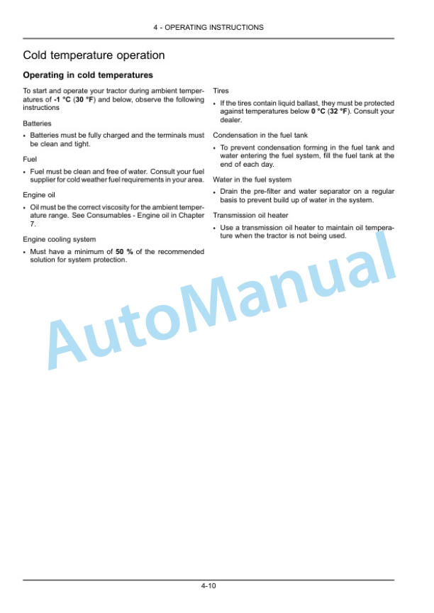 Alternative view of New Holland T8.275, T8.300, T8.330, T8.360, T8.390, T8.420 Tractor Operation and Maintenance Manual 84480327