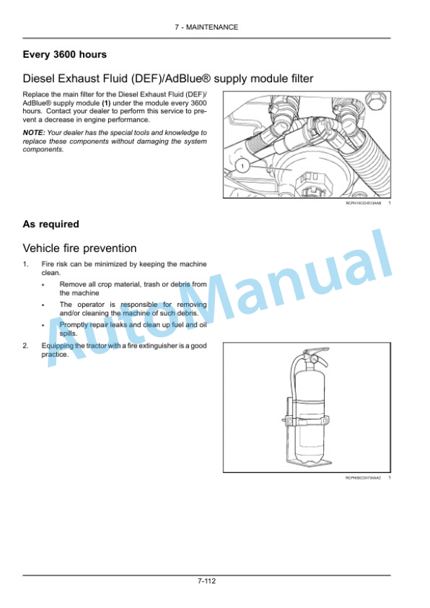 New Holland T8.275, T8.300, T8.330, T8.360, T8.390 Tractor Operation and Maintenance Manual 47378617-5