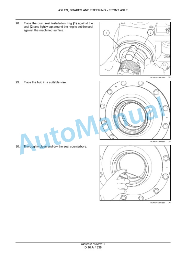 New Holland T8.275, T8.300, T8.330, T8.360, T8.390 Tractor Service Manual 84533057-5