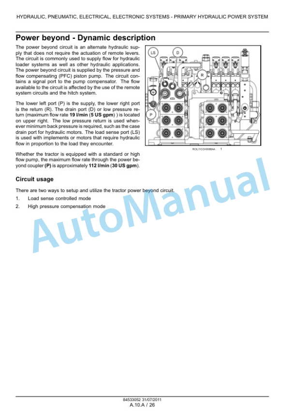 New Holland T8.275, T8.300, T8.330, T8.360, T8.390 Tractor Service Manual 84533076-2