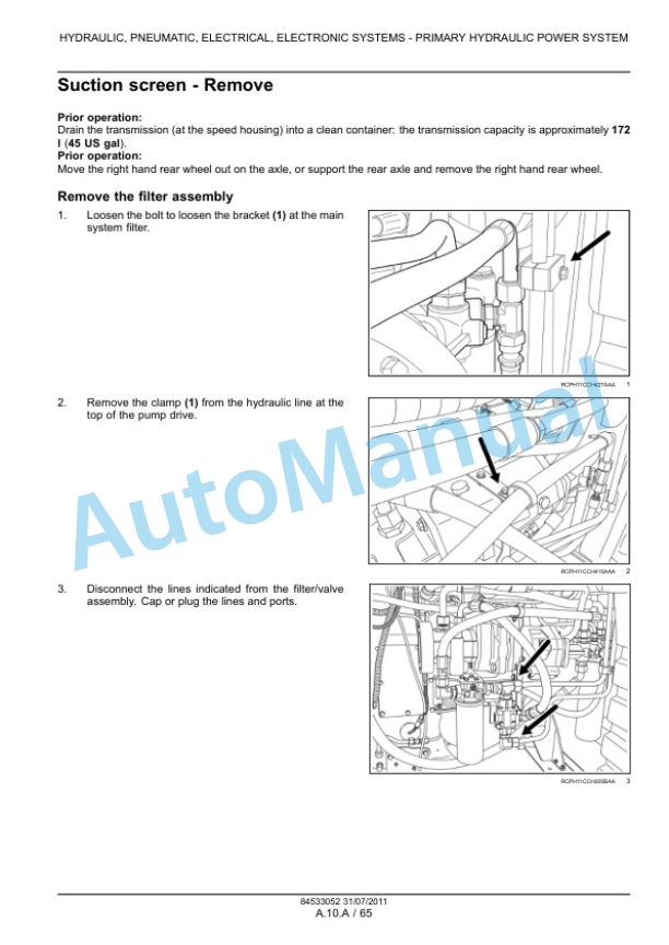 New Holland T8.275, T8.300, T8.330, T8.360, T8.390 Tractor Service Manual 84533076-3