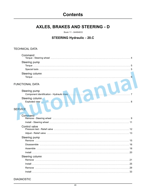 New Holland T8.275, T8.300, T8.330, T8.360, T8.390 Tractor Service Manual 84533082-5