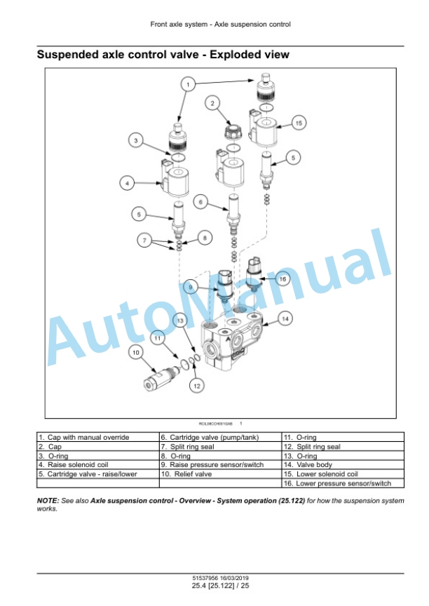 Alternative view of New Holland T8.320, T8.350, T8.380, T8.410 SmartTrax Powershift Transmission PST Tractor Service Manual 51537956