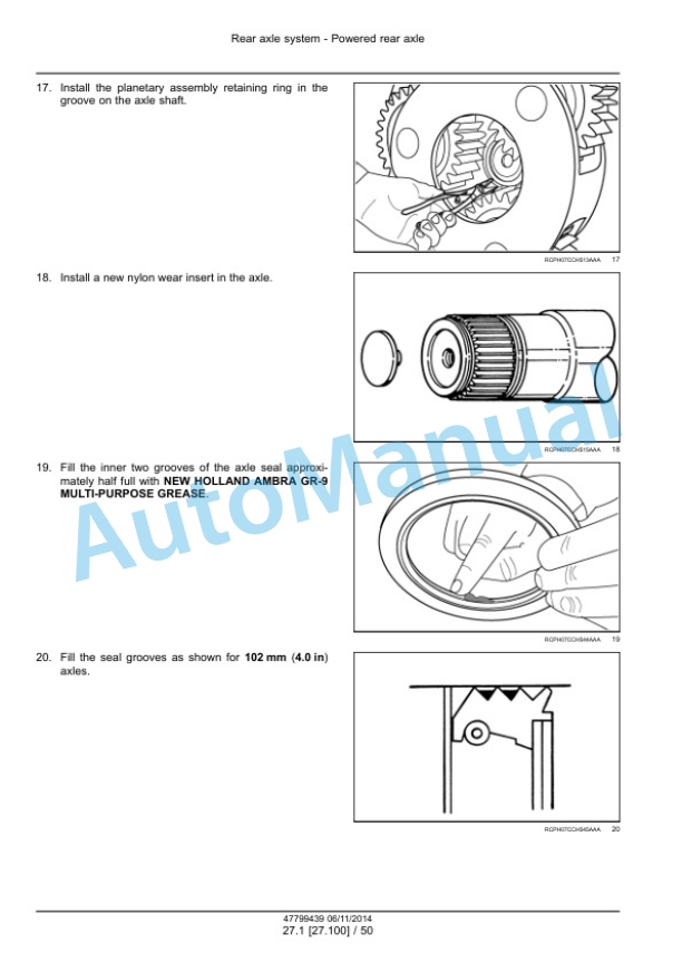 Alternative view of New Holland T8.320, T8.350, T8.380, T8.410, T8.435, T8.380 SmartTrax, T8.410 SmartTrax, T8.435 SmartTrax Continuously Variable Transmission CVT Tractor Service Manual 47799439