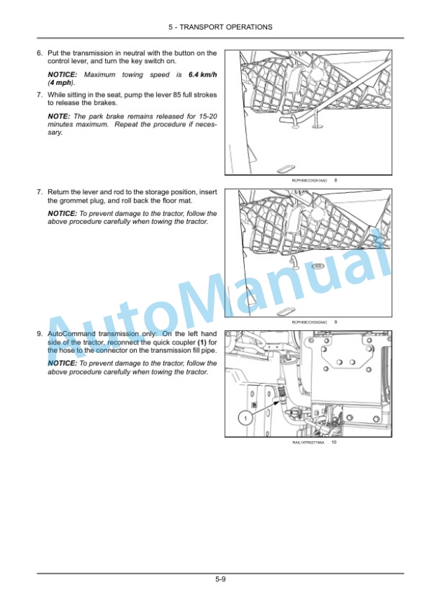 New Holland T8.320, T8.350, T8.380, T8.410, T8.435, T8.380 SmartTrax, T8.410 SmartTrax, T8.435 SmartTrax Tractor Operation and Maintenance Manual 47886384-3