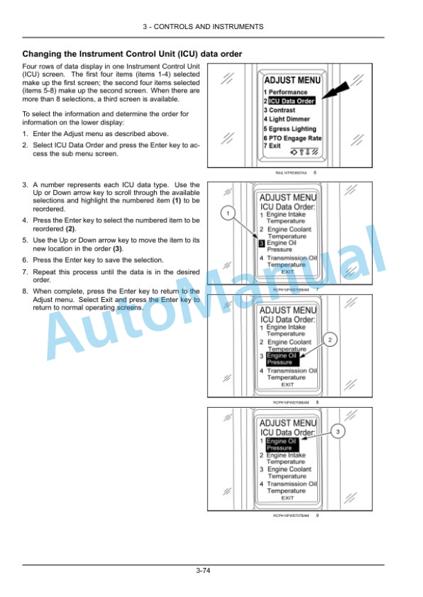 Alternative view of New Holland T8.320, T8.350, T8.380, T8.410, T8.435 Tractor Operation and Maintenance Manual 47824583