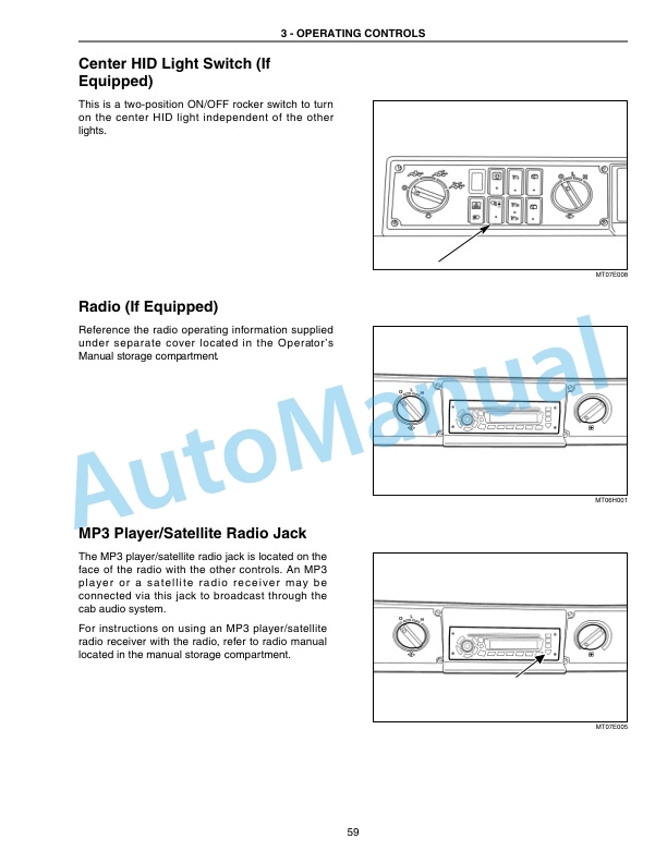 Alternative view of New Holland T9020, T9030, T9040, T9050, T9060 Tractor Operation and Maintenance Manual 84230656
